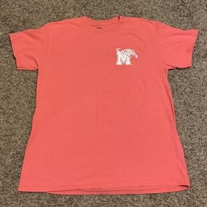 Women's medium pink and floral t-shirt.